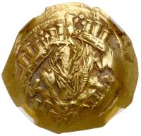 Andronicus II & Michael IX, 1295-1320. Gold/EL Hyperpyron (4.01g) 25mm - 2