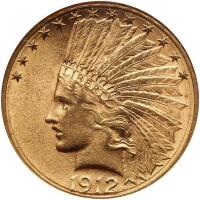 1912-S $10 Indian NGC MS61