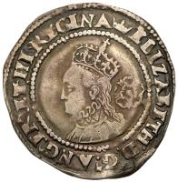 Great Britain. 6 Pence, 1567 About VF