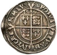 Great Britain. 6 Pence, 1567 About VF - 2