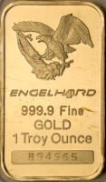 Engelhard 1 Troy Ounce Gold Ingot 999.9 Fine - 2