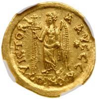 Basiliscus, AD 475-476. Gold Solidus (4.47g), 20 mm - 2