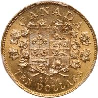 Canada 1914 George V $10.00 Gold. PCGS MS63 - 2