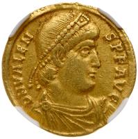 Valens, AD 364-378. Gold Solidus (4.37g) 20 mm