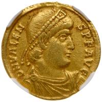 Valens, AD 364-378. Gold Solidus (4.37g) 20 mm - 2