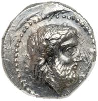 Paeonian Kingdom, King Lykkeios. Ca, 359-340 BC Silver Tetradrachm (12.86g), 23 mm