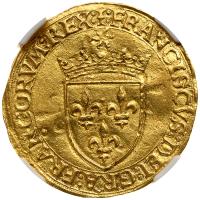 France. Ecu d'or au soleil, ND. NGC AU55 - 2