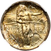 1926-S Oregon Trail 50C NGC MS66