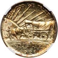 1926-S Oregon Trail 50C NGC MS66 - 2
