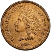 1872 Indian Head Cent. MS63 - 2