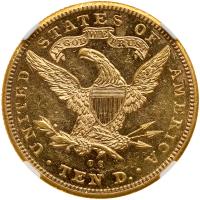 1891-CC $10 Liberty NGC MS60 PL - 2