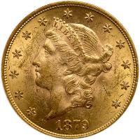 1879 $20 Liberty PCGS MS61