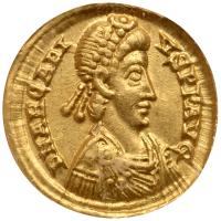 Arcadius, AD 383-408. Gold Solidus (20 mm)