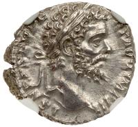 Septimius Severus and wife Julia Domna Silver Denarii - 2