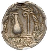 Q. Caecillius Metellus Pius, 81 BC. Silver Denarius (3.68g), 18 mm