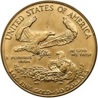 1986. $50.00 American Gold Eagle 1 ozt. Gem Uncirculated - 2