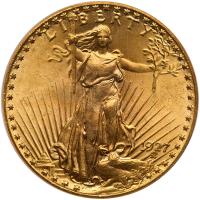 1927 $20 St. Gaudens PCGS MS65