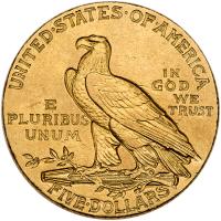 1908 $5 Indian VF30 - 2