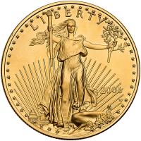 2006. $50.00 American Gold Eagle 1 ozt in Gem Unc