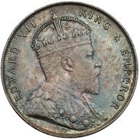 Straits Settlements. Dollar, 1907 Unc