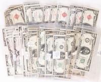 139-piece lot of $5.00 Red and Green Seal Notes