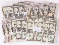 44-piece lot of $50.00 Federal Reserve Notes 1928-2017