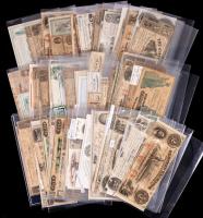 80-piece Collection of Early to Middle 19th Century Obsolete Bank Notes, Script and Fiscal Instruments