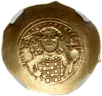 Michael VII Doukas, 1071-1078. Gold/Electrum Histamenon Nomisma, scyphate. (4.28g) 29mm - 2