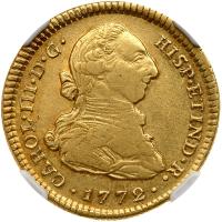 Colombia. 2 Escudos, 1772-P JS. NGC EF45 - 2