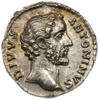 Antoninus Pius, AD 138-161. Silver Denarius (3.39g) 17 mm Mint State - 2