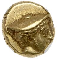 Lesbos, Mytilene. Ca. 377-326 BC. Electrum Hecte (2.55g), 10mm