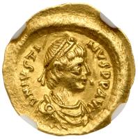 Justin I, 518-527. Gold Tremissis, (1.47g),15mm