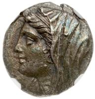 Sicily, Syracuse. Queen Philistis under Heron II, 240-215/4 BC, Silver 5 Litrae (4.05g), 16mm - 2