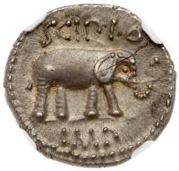 Scipio, Imperator, ca. 47-46 BC. Silver Denarius (3.75g), 18mm - 2