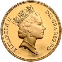 Great Britain. 5 Pounds, 1993 Choice Brilliant Proof - 2