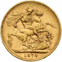 Great Britain. Sovereign, 1874 VF