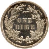 1884 10&Acirc;&cent; Seated Liberty NGC PF65 Cameo