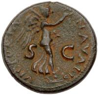 Judaea Capta. Vespasian, AD 69-79. AE Dupondius (12.79g) 26 mm Choice VF
