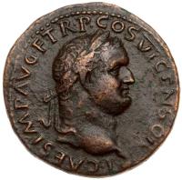 Judaea Capta. Titus, AD 77-79. AE As (9.89 g) 28 mm