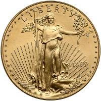 1999 $50.00 American Gold Eagle 1 ozt. in Gem Unc - 2