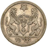 Poland: Danzig. 2 Gulden, 1923 VF - 2