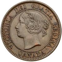 Canada. Cent, 1859/8 XF to AU - 2