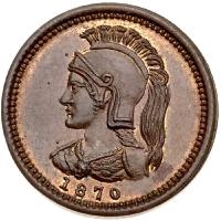 Canada. 1/8 Penny, 1870 Unc - 2
