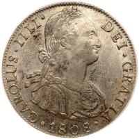 Bolivia. 8 Reales, 1808-PTS PJ PCGS AU58