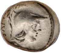 P. Servillius M. f. Rullus. Ca. 100 BC. Silver Denarius OBVERSE BROCKAGE