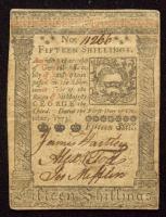 Pennsylvania, October 1, 1773, Fifteen Shillings VF - 2