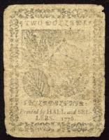 Continental, May 9, 1776, Two Dollars Very Good