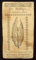 New Jersey, March 25, 1776, Six Shillings Signed John Hart VF