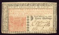 New Jersey, March 25, 1776, Thirty Shillings EF - 2
