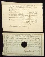Connecticut, 1782 And 1790 2 Fractional Payments VF - 2